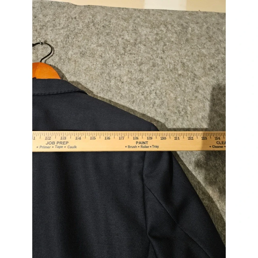 HUGO BOSS Men Navy Blue Wool Suit Jacket Blazer Sport Coat Size 44L The James 4
